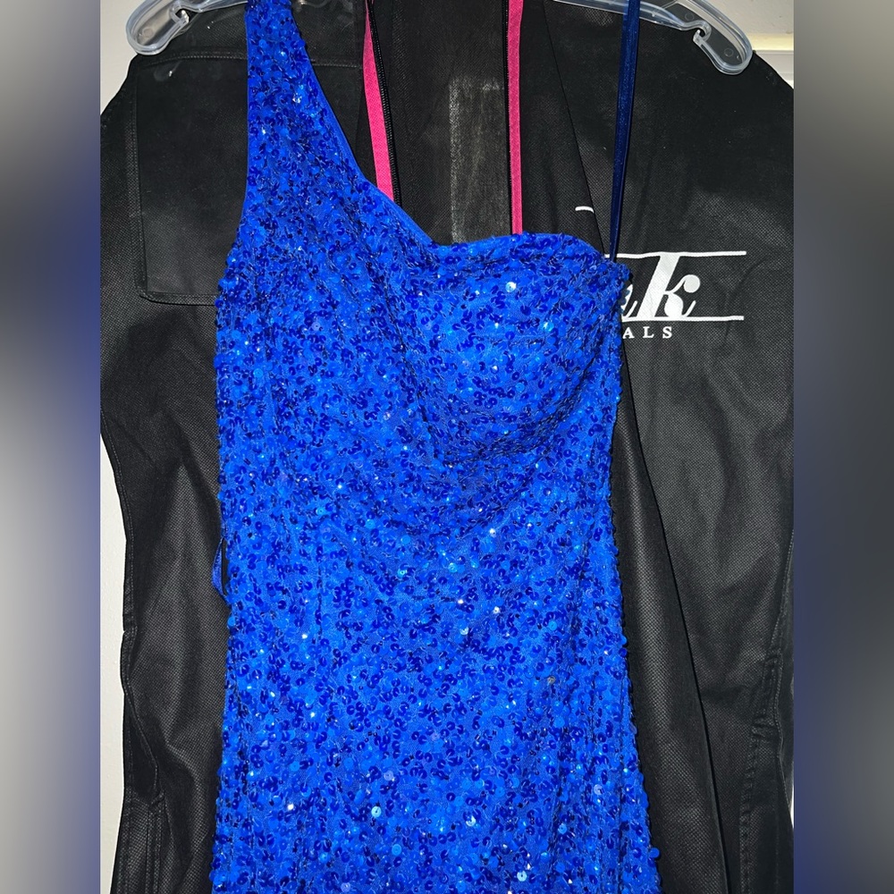 Royal Blue prom dress. Used once. Size 0